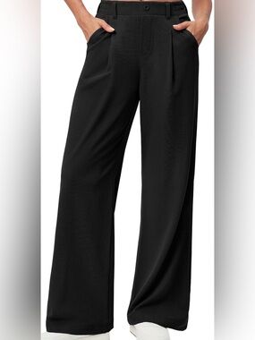 Ewedoos Black Wide Leg Dress Pants Extra Large NWT
